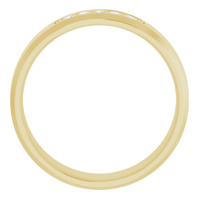 14K Yellow 1/6 CTW Lab-Grown Diamond Band