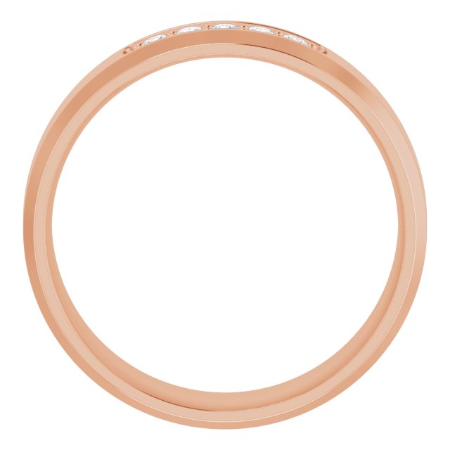 14K Rose 1/6 CTW Lab-Grown Diamond Band