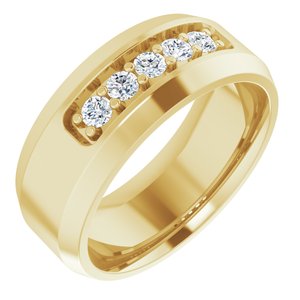 14K Yellow 1/6 CTW Lab-Grown Diamond Band