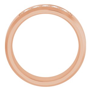 14K Rose 1/6 CTW Lab-Grown Diamond Band