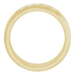 14K Yellow 1/6 CTW Lab-Grown Diamond Band