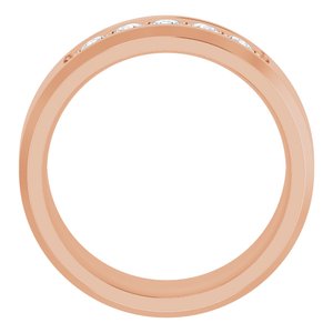 14K Rose 1/2 CTW Lab-Grown Diamond Band