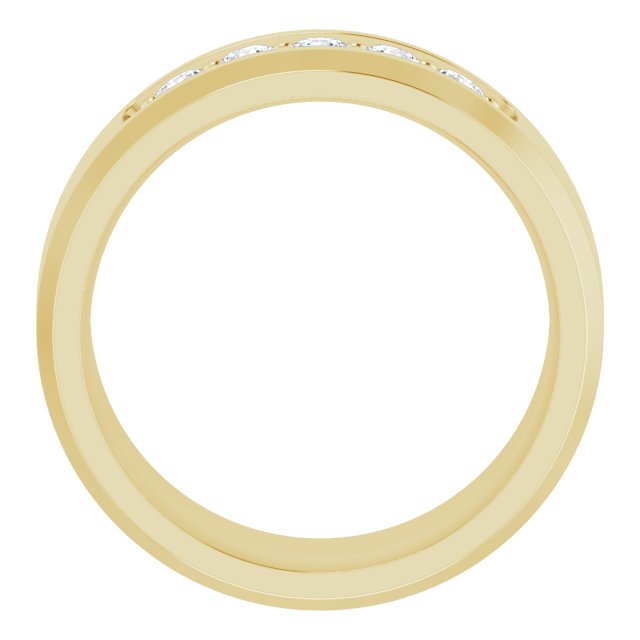14K Yellow 1/2 CTW Lab-Grown Diamond Band