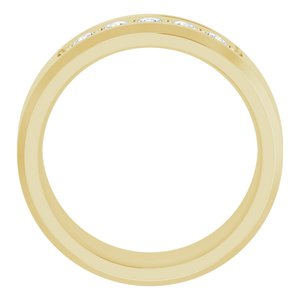 14K Yellow 1/2 CTW Lab-Grown Diamond Band