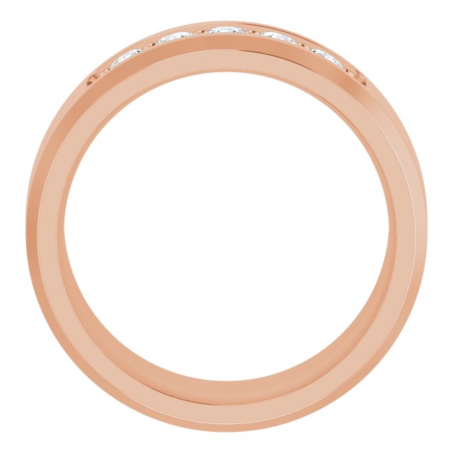 14K Rose 1/2 CTW Lab-Grown Diamond Band
