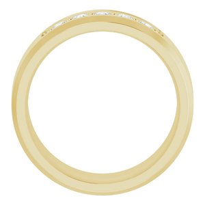 14K Yellow 1/2 CTW Lab-Grown Diamond Band