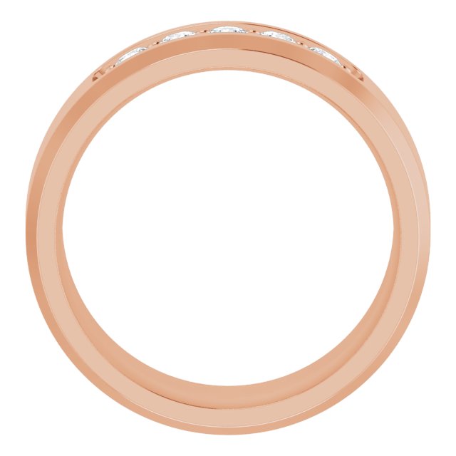 14K Rose 1/2 CTW Lab-Grown Diamond Band