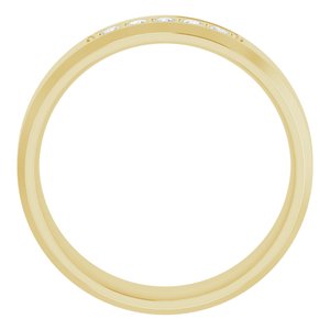14K Yellow 1/6 CTW Lab-Grown Diamond Band