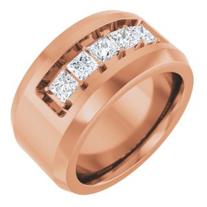 14K Rose 3/4 CTW Lab-Grown Diamond Band