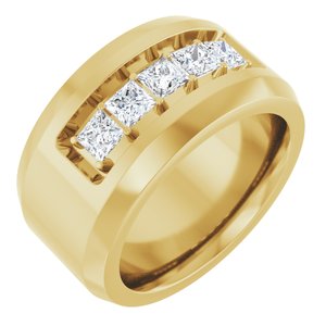 14K Yellow 3/4 CTW Lab-Grown Diamond Band