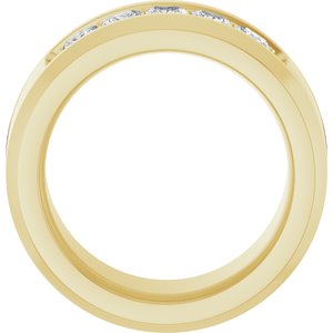 14K Yellow 3/4 CTW Lab-Grown Diamond Band