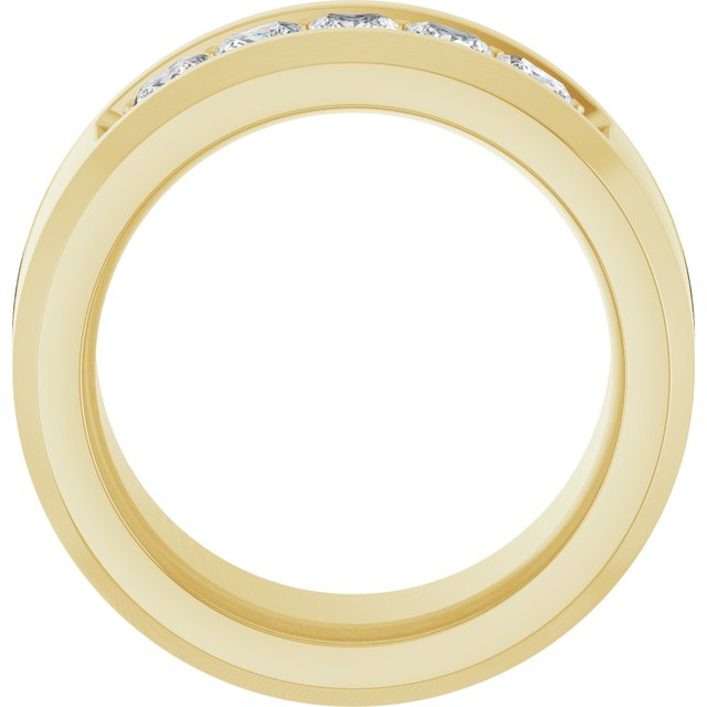 14K Yellow 3/4 CTW Lab-Grown Diamond Band