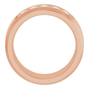 14K Rose 1/2 CTW Lab-Grown Diamond Band