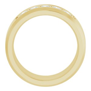 14K Yellow 1/2 CTW Lab-Grown Diamond Band