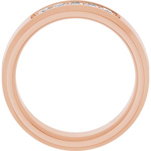 14K Rose 1/2 CTW Lab-Grown Diamond Band