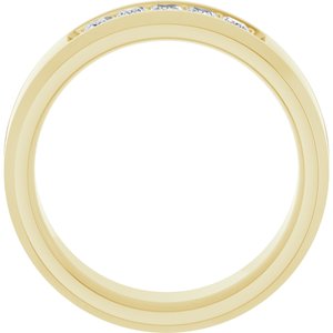14K Yellow 1/2 CTW Lab-Grown Diamond Band