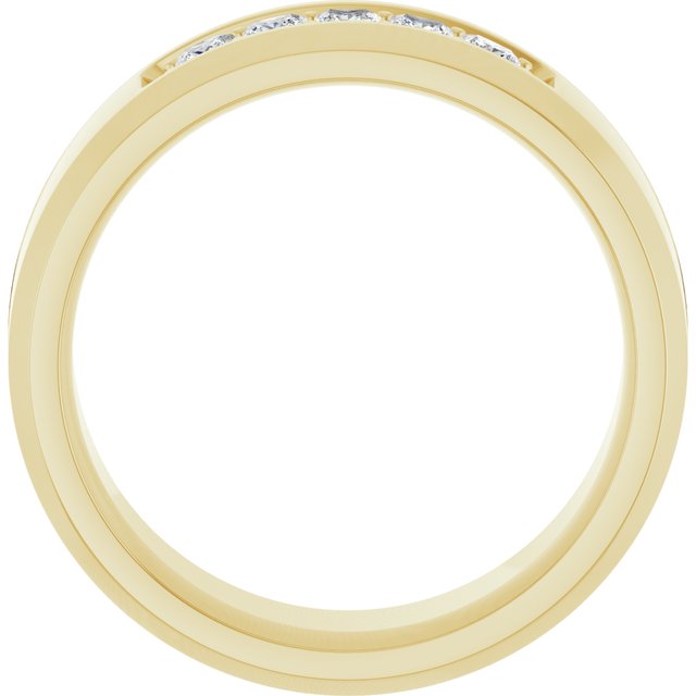 14K Yellow 1/2 CTW Lab-Grown Diamond Band