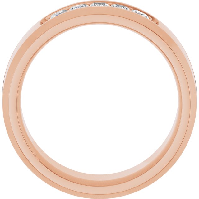 14K Rose 1/2 CTW Lab-Grown Diamond Band