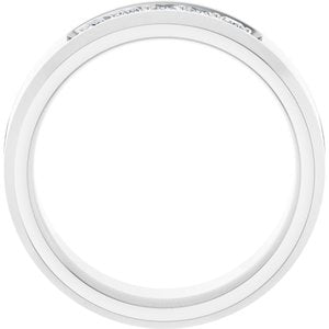 14K White 1/2 CTW Lab-Grown Diamond Band