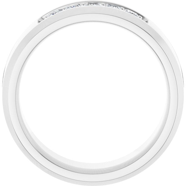 14K White 1/2 CTW Lab-Grown Diamond Band