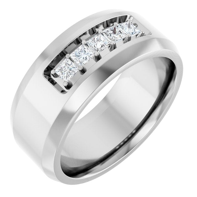 14K White 1/2 CTW Lab-Grown Diamond Band