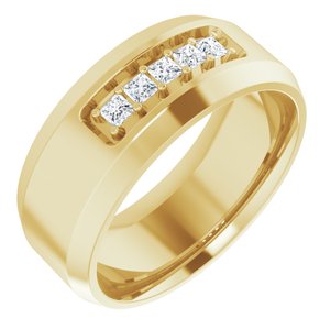 14K Yellow 1/5 CTW Lab-Grown Diamond Band