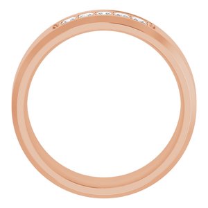 14K Rose 1/5 CTW Lab-Grown Diamond Band