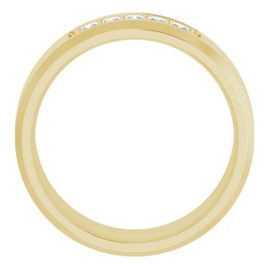 14K Yellow 1/5 CTW Lab-Grown Diamond Band