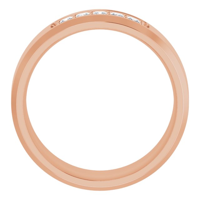 14K Rose 1/5 CTW Lab-Grown Diamond Band
