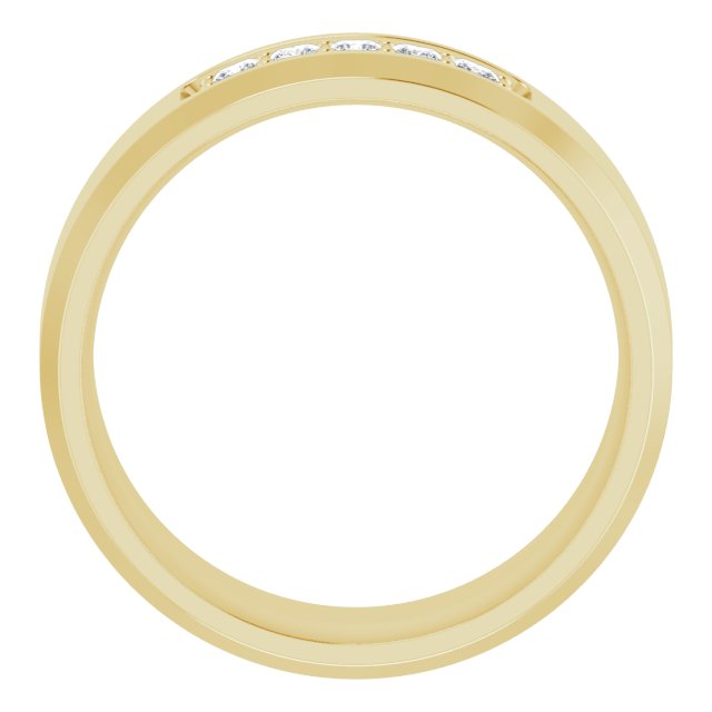 14K Yellow 1/5 CTW Lab-Grown Diamond Band