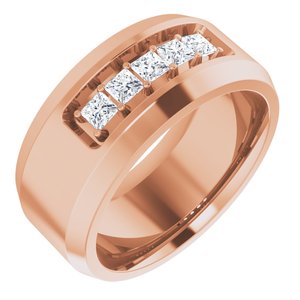 14K Rose 1/2 CTW Lab-Grown Diamond Band