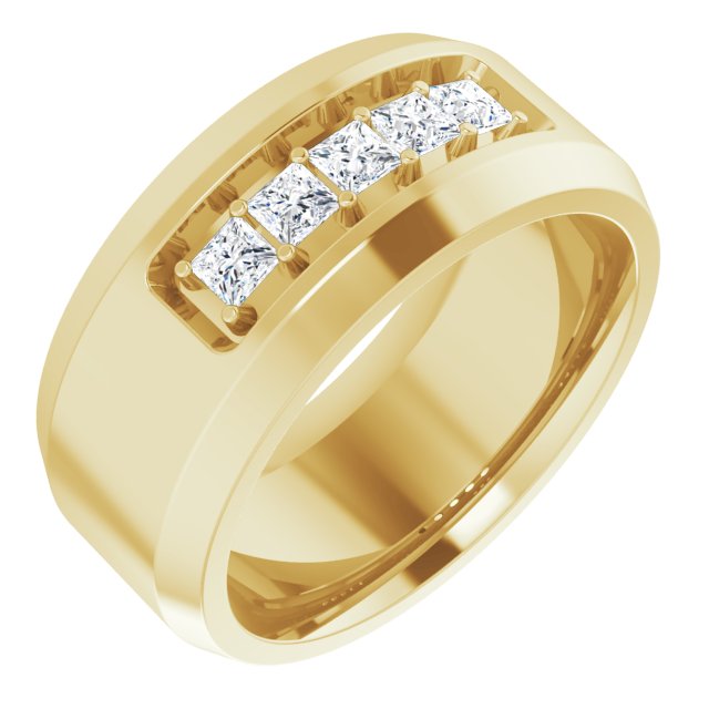 14K Yellow 1/2 CTW Lab-Grown Diamond Band