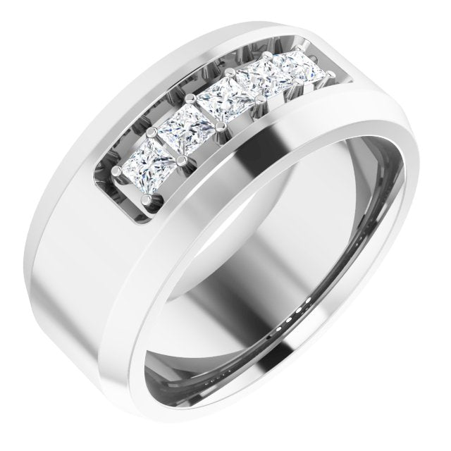 14K White 1/2 CTW Lab-Grown Diamond Band
