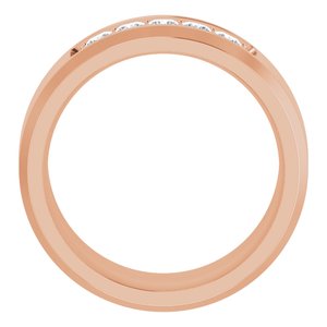 14K Rose 1/2 CTW Lab-Grown Diamond Band