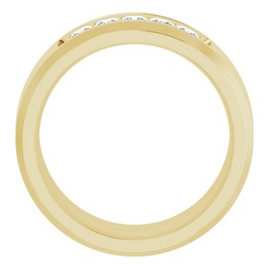 14K Yellow 1/2 CTW Lab-Grown Diamond Band
