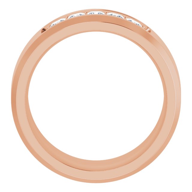 14K Rose 1/2 CTW Lab-Grown Diamond Band