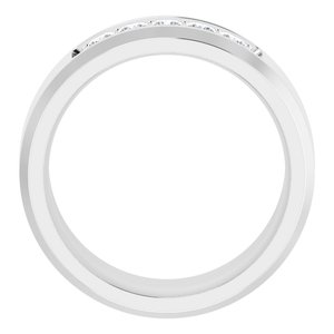 14K White 1/2 CTW Lab-Grown Diamond Band