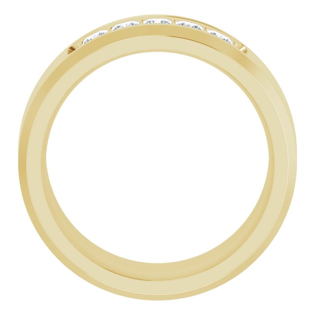 14K Yellow 1/2 CTW Lab-Grown Diamond Band