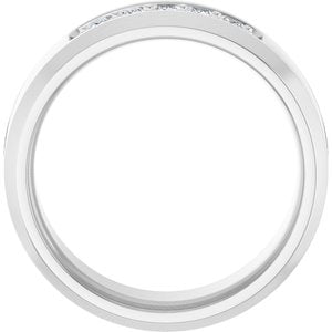 14K White 1/5 CTW Lab-Grown Diamond Band