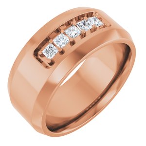14K Rose 1/5 CTW Lab-Grown Diamond Band