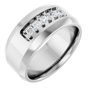 14K White 1/5 CTW Lab-Grown Diamond Band