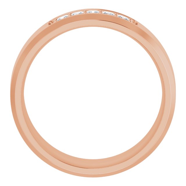 14K Rose 1/5 CTW Lab-Grown Diamond Band