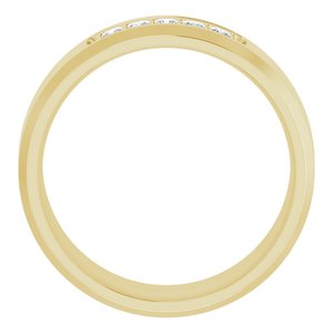 14K Yellow 1/5 CTW Lab-Grown Diamond Band