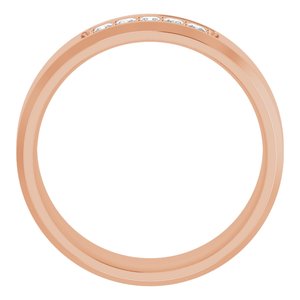 14K Rose 1/5 CTW Lab-Grown Diamond Band