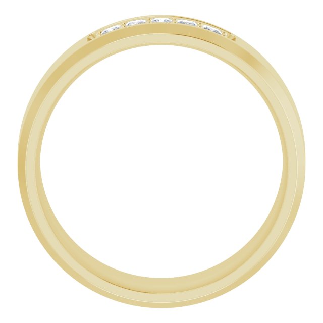14K Yellow 1/5 CTW Lab-Grown Diamond Band