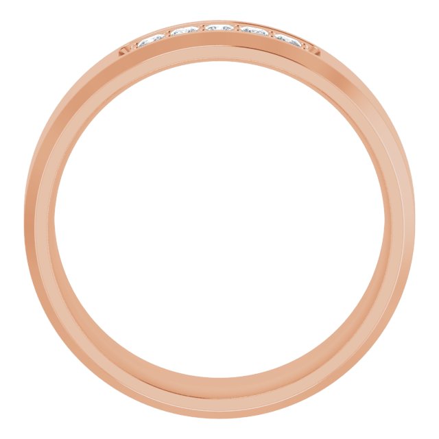 14K Rose 1/5 CTW Lab-Grown Diamond Band