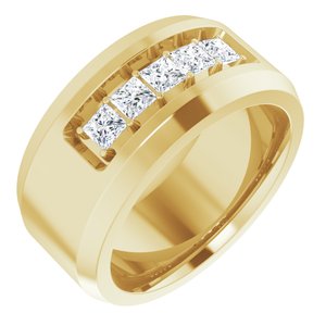 14K Yellow 3/4 CTW Lab-Grown Diamond Band