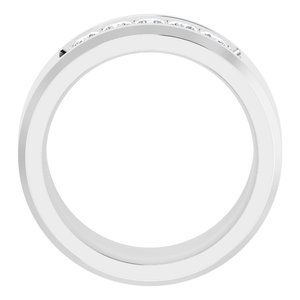 14K White 3/4 CTW Lab-Grown Diamond Band