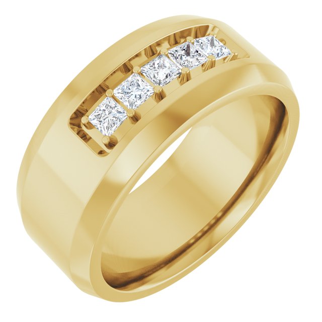 14K Yellow 1/2 CTW Lab-Grown Diamond Band