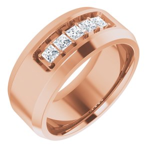 14K Rose 1/2 CTW Lab-Grown Diamond Band